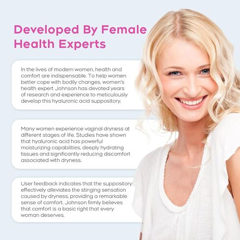 Nahid Vaginal Moisturizing Suppositories | 15 mg Hyaluronic Acid | Long-Lasting 72-Hour Hydration | pH-Balanced Formula for Vaginal Dryness | Menopause & Hormonal Changes | 24 Inserts Total, 2 Pack in Saudi Arabia