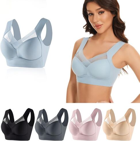 5pcs, Full Bust Cup, Wire-Free, Plus Size, Smoothing Thin Cups in Kuwait