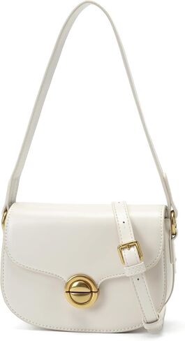 Women's small crossbody bag, vintage saddle-shaped shoulder bag, PU leather mini wallet with adjustable shoulder strap. in Saudi Arabia