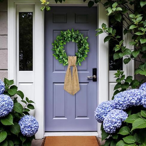 4 Pcs Christmas Wreath Sash for Front Door, Christmas Natural Cotton Sash Baby Shower Wreath Accessories for Home Thanksgiving Wedding Decorations in Saudi Arabia