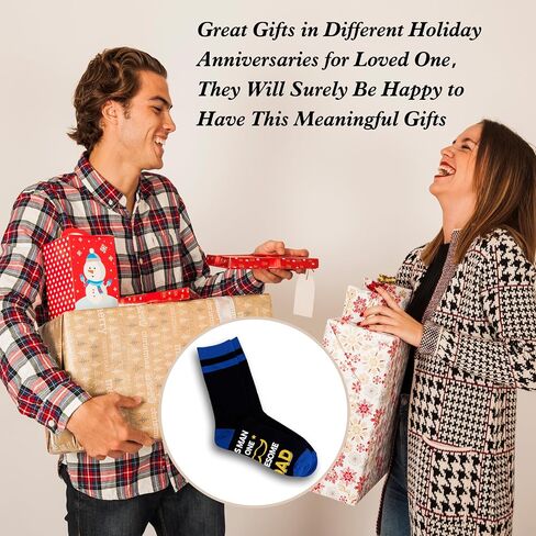 Funny Awesome Dad Gifts Socks For Men, Soft Novelty Socks For Best Dad Father Daddy Papa, Thank You Appreciation Gifts For Daddy Grandpa Birthday Father's Day Christmas, 07 in Saudi Arabia