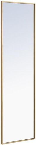 MAKLAINE Modern Rectangle Metal Frame Mirror, 60" x 18", Brass Finish, Vertical/Horizontal Mounting, Clear Beveled Glass, Contemporary Design for Living Room, Bedroom, Entryway, Bathroom, or Office in Saudi Arabia