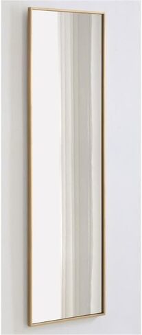 MAKLAINE Modern Rectangle Metal Frame Mirror, 60" x 18", Brass Finish, Vertical/Horizontal Mounting, Clear Beveled Glass, Contemporary Design for Living Room, Bedroom, Entryway, Bathroom, or Office in Saudi Arabia