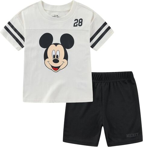 Disney Mickey Mouse Boys Short Sleeve T-Shirt and Mesh Short Set for Toddler and Big Kids in Kuwait