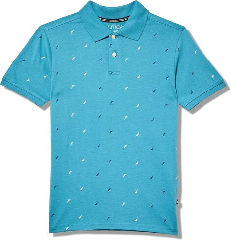 Nautica Boys Short Sleeve Fashion Polo, Button Closure, Soft & Comfortable in Kuwait