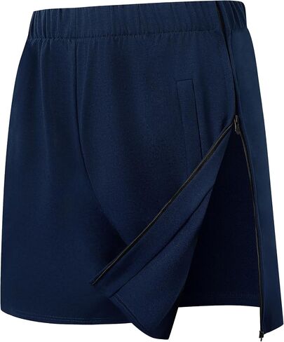 One-Hand Dual Zipper Mens Tear Away Shorts, Open Side Adaptive Shorts, Easy Dressing for Surgery, Rehab & Elderly Care in Saudi Arabia