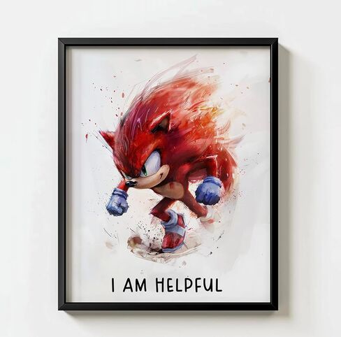 AllNurseryPrints Hedgehog Poster Set 4-Pack Wall Art for Kids Bedroom - Hedgehog Room Decor, Watercolor Wall Art, Hedge hog Room Decor For Kids, Fun Wall Decor for Boys and Girls (11x14", Unframed) in Kuwait