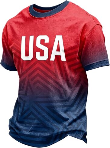 Soccer Jerseys for Men American Flag USA Team Fans Cup Shirts Mesh Quick Dry Performance Athletic Shirts in Saudi Arabia