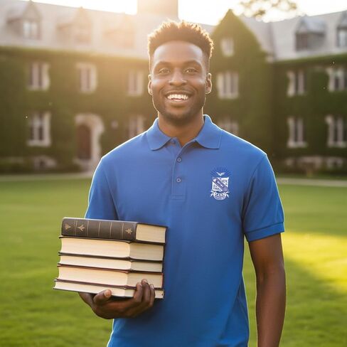 Phi Beta Sigma Emblem Polo Large True Royal in Kuwait