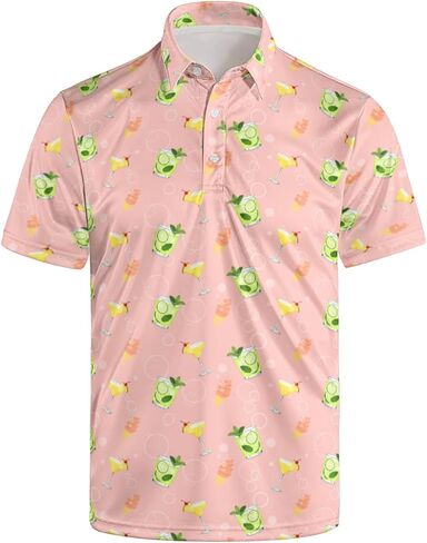 Funny Golf Shirts for Men,Performance Quick-Dry Short Sleeve Shirts, Casual Collared Golf Polo Shirt for Men in Saudi Arabia