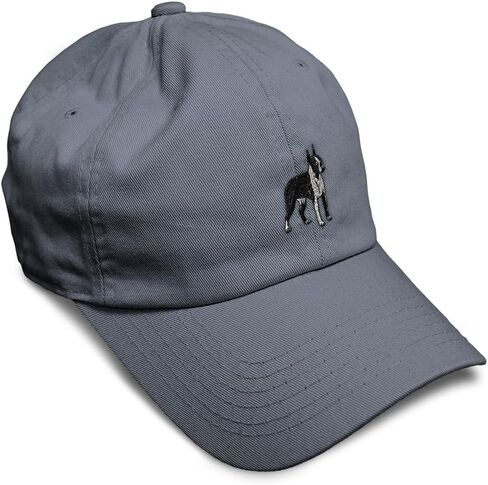Custom Soft Baseball Hat Embroidered Dad Hat Boston Terrier Dog A Embroidery Men & Ladies Baseball Cap in Kuwait