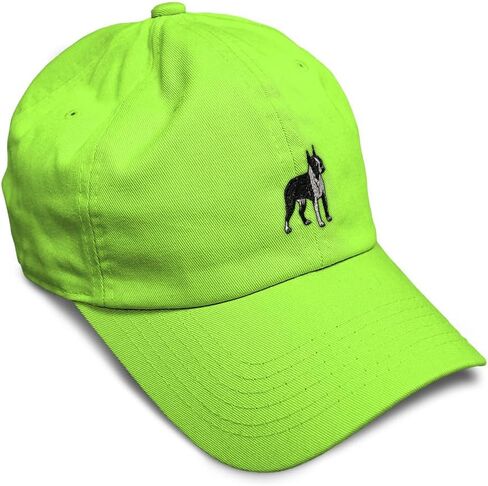 Custom Soft Baseball Hat Embroidered Dad Hat Boston Terrier Dog A Embroidery Men & Ladies Baseball Cap in Kuwait