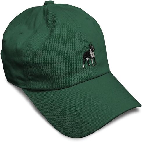 Custom Soft Baseball Hat Embroidered Dad Hat Boston Terrier Dog A Embroidery Men & Ladies Baseball Cap in Kuwait