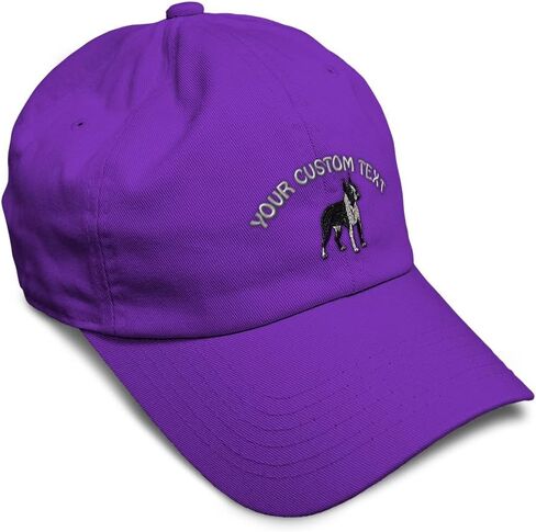 Custom Soft Baseball Hat Embroidered Dad Hat Boston Terrier Dog A Embroidery Men & Ladies Baseball Cap in Kuwait