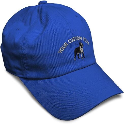 Custom Soft Baseball Hat Embroidered Dad Hat Boston Terrier Dog A Embroidery Men & Ladies Baseball Cap in Kuwait