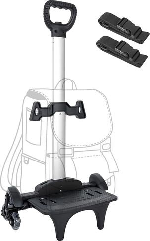 Backpack Trolley with Edge Guard 6-Wheels Rolling Dolly Cart for Backpack,Luggage,Travel Hand Truck in Kuwait
