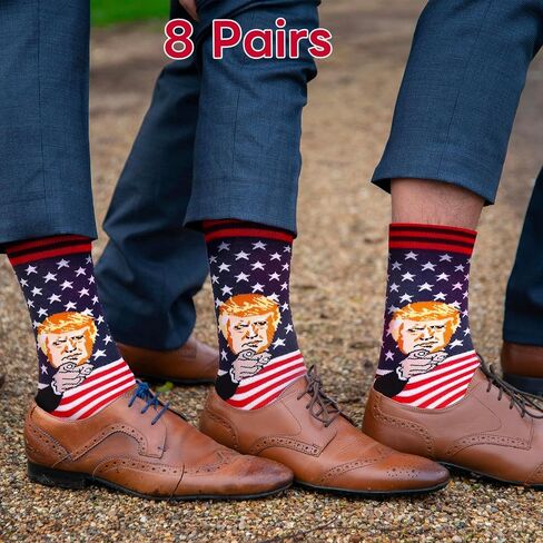 8 Pairs 2026MAGA Socks Make America Great Again USA Sock Republican Socks Tang Ma-ga Gag Gifts For Men Womens in Saudi Arabia