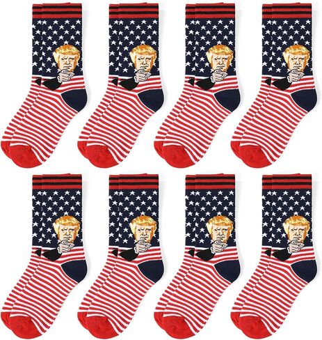 8 Pairs 2026MAGA Socks Make America Great Again USA Sock Republican Socks Tang Ma-ga Gag Gifts For Men Womens in Saudi Arabia