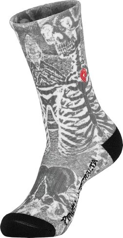 Powell Peralta SAS Skeleton Poly Blend Socks Charcoal in Kuwait
