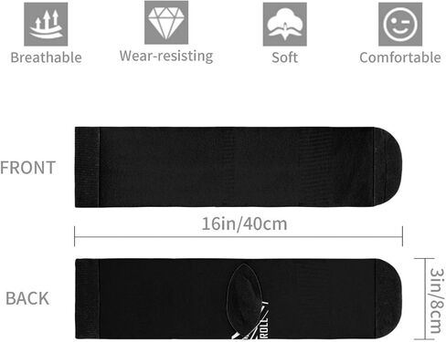 Skateboard Skate Board Sport Tee Graphics Urban Skater Street Novelty Crew Socks Cozy Cool For Women & Men Sock, Black and White, 5.5-12 in Saudi Arabia