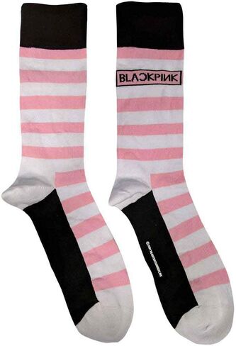BLACKPINK Ankle Socks Stripes And Logo Official White (Uk Size 7-11) Size One Size in Saudi Arabia