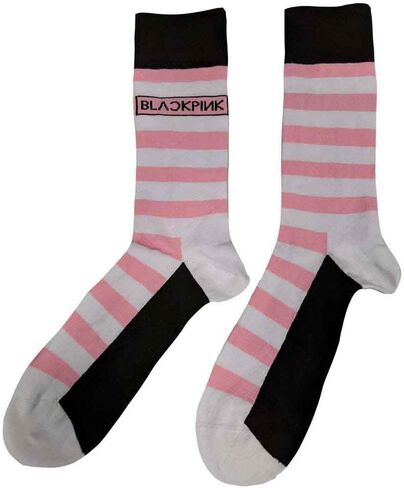BLACKPINK Ankle Socks Stripes And Logo Official White (Uk Size 7-11) Size One Size in Saudi Arabia