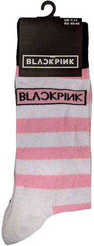 BLACKPINK Ankle Socks Stripes And Logo Official White (Uk Size 7-11) Size One Size in Saudi Arabia