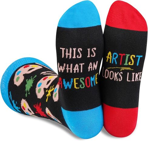 InnoBeta Artist Gifts Socks for Men Women, Art Teacher, Painter, Art Lovers on Birthday, Christmas in Kuwait