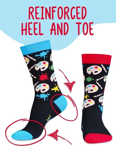 InnoBeta Artist Gifts Socks for Men Women, Art Teacher, Painter, Art Lovers on Birthday, Christmas in Kuwait