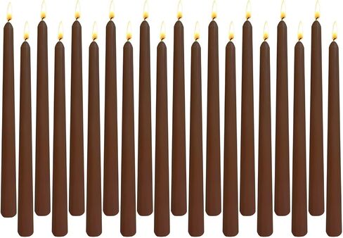 20-Pack Ice Blue Taper Candles Unscented, 10 Inch Tall Dinner Table Candles for Winter Wedding Centerpieces, Bulk Candlesticks Smokeless Dripless, Cool Blue Decorative Candle for Home Decor in Kuwait