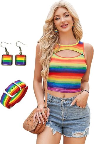 Women Crop Top Tank Tops Sleeveless Printed Shirts in Saudi Arabia
