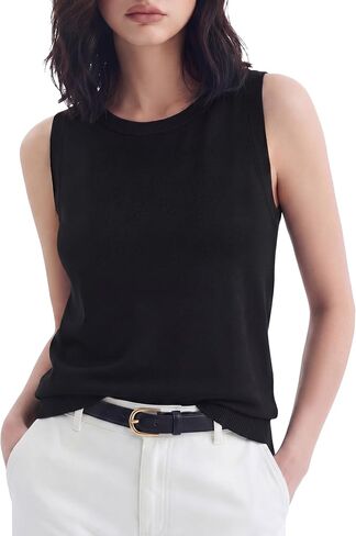 Women's Wool Blend Sleeveless Sweaters Lightweight Summer Tank Tops Business Casual Sweater Grace in Motion Collection in Saudi Arabia
