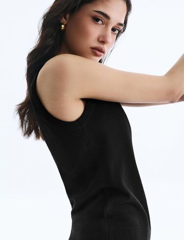 Women's Wool Blend Sleeveless Sweaters Lightweight Summer Tank Tops Business Casual Sweater Grace in Motion Collection in Saudi Arabia