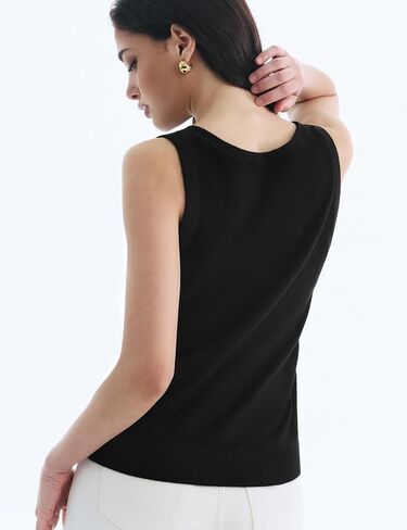 Women's Wool Blend Sleeveless Sweaters Lightweight Summer Tank Tops Business Casual Sweater Grace in Motion Collection in Saudi Arabia