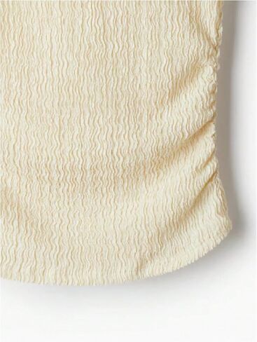 Floerns Women's Summer Boat Neck Tank Top Textured Ruched Sleeveless Going Out Tops in Kuwait