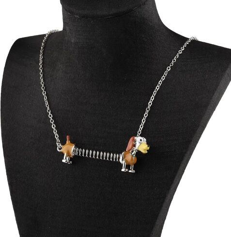 KEYCHIN Slinky Dog Necklace Toy Movie Fans Gifts Slinky Dog Jewelry Slinky Dog Merchandise in Kuwait