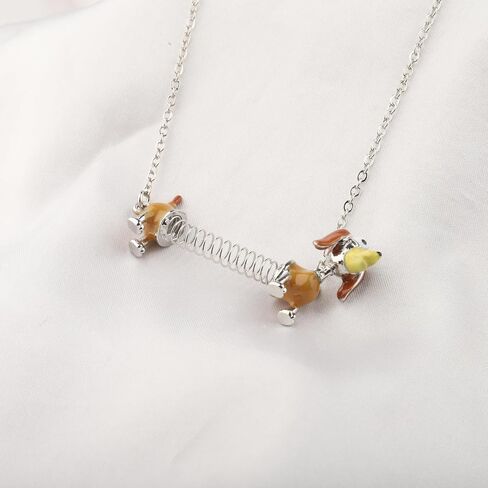 KEYCHIN Slinky Dog Necklace Toy Movie Fans Gifts Slinky Dog Jewelry Slinky Dog Merchandise in Kuwait