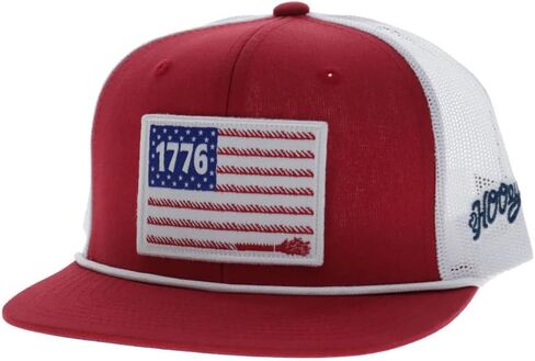 قبعة HOOEY Liberty Roper Snapback - قبعة سائق شاحنة عالية الجودة قابلة للتعديل من 6 ألواح in Kuwait