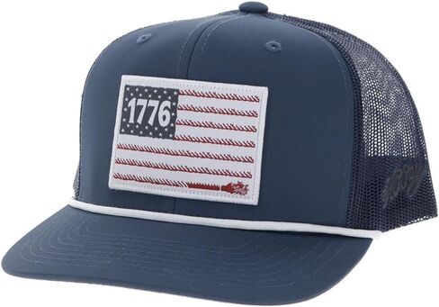 قبعة HOOEY Liberty Roper Snapback - قبعة سائق شاحنة عالية الجودة قابلة للتعديل من 6 ألواح in Kuwait