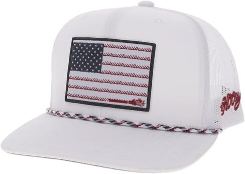 قبعة HOOEY Liberty Roper Snapback - قبعة سائق شاحنة عالية الجودة قابلة للتعديل من 6 ألواح in Kuwait