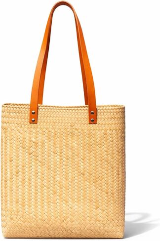 Handwoven Straw Tote Bag, Natural Palm Woven Shoulder Bag for Women, Boho Market Purse, Summer Travel & Shopping in Saudi Arabia