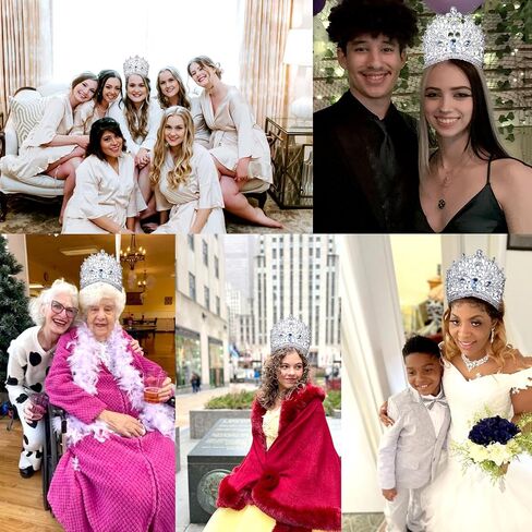 Wedding Tiaras and Crowns with Combs for Women, Crystal Queen Crown Silver Wedding Tiara for Bride, Princess Headpieces Quinceanera Pageant Crown Diadem for Birthday Prom in Saudi Arabia