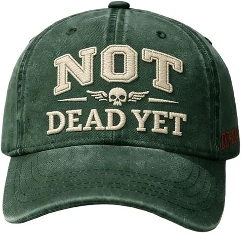Not Dead Yet Embroidered Veteran Dad Hat,Not Dead Yet DD-214 Baseball Cap, Adjustable Casual Hat for Men and Women in Kuwait