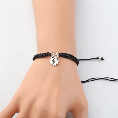 PLITI Daughter Pregnancy Bracelet - Mom To Be Pregnancy Announcement Gift, New Mom Gift Feet Bangle in Saudi Arabia