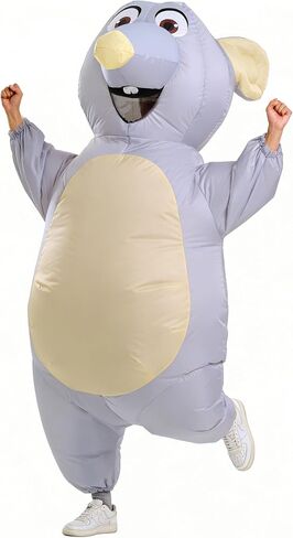 Inflatable Mouse Costume Adult Size Air Blow up Mouse Costume for Halloween Christmas Cosplay Party Full Body Outfit in Saudi Arabia