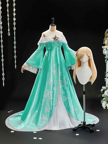 فستان تنكري نسائي من miccostumes مع أقراط وبروش خماسي in Kuwait