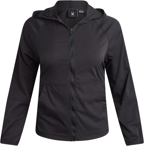 Spyder Womens Windbreaker Jacket - Lightweight Twill Wind-Resistant Full Zip Up Hooded Jacket for Women in Kuwait