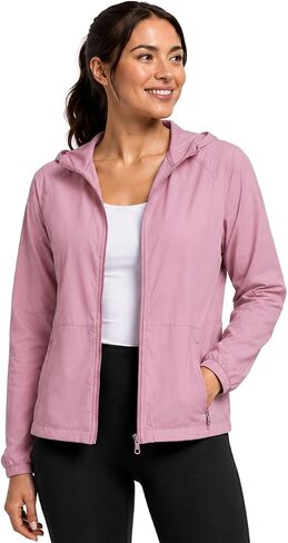Spyder Womens Windbreaker Jacket - Lightweight Twill Wind-Resistant Full Zip Up Hooded Jacket for Women in Kuwait