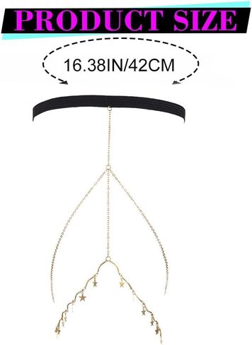 Star Thigh Chain Thigh Jewelry Summer Beach Garter for Women in Saudi Arabia