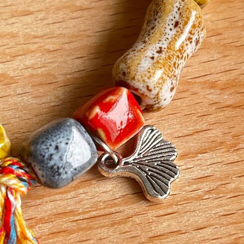 Boho Funky Native American Jewelry,Vintage Colorful Statement Hippie Tassel Beaded Ceramic Handmade Bohemian Antique Elastice Bracelet for Women 2025 in Saudi Arabia